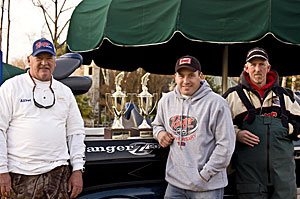 2008-Tourney-Winners: NASCAR driver Ryan Newman (center) with winners of the Ryan Newman Foundation Charity Fishing Tournament Alfred Kiesling, Sr. (left) and Cliff Kirby (right)in front of the grand prize Ranger Boat. 2008-Tourney-Winners: NASCAR driver Ryan Newman (center) with winners of the Ryan Newman Foundation Charity Fishing Tournament Alfred Kiesling, Sr. (left) and Cliff Kirby (right)in front of the grand prize Ranger Boat.