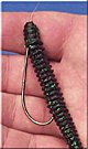 Texas Rig plastic worm - weightless