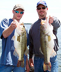 When big schools of suspended bass are found, the action is fast and furious.