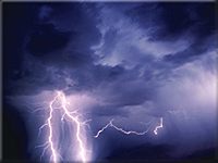 There have been cases where a bolt of lightning reached out horizontally 10 miles before it struck something