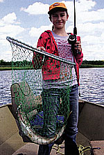Retired SDSU Wildlife and Fisheries Sciences department head Chuck Scalet's grand-daughter Olivia shows off a very nice walleye grown in a northern pond. Retired SDSU Wildlife and Fisheries Sciences department head Chuck Scalet's grand-daughter Olivia shows off a very nice walleye grown in a northern pond.
