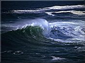 By steering a boat directly into each roller, you run the risk of digging the bow into the water and swamping your boat