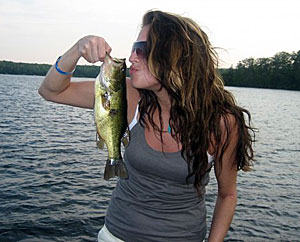 Women fishing
