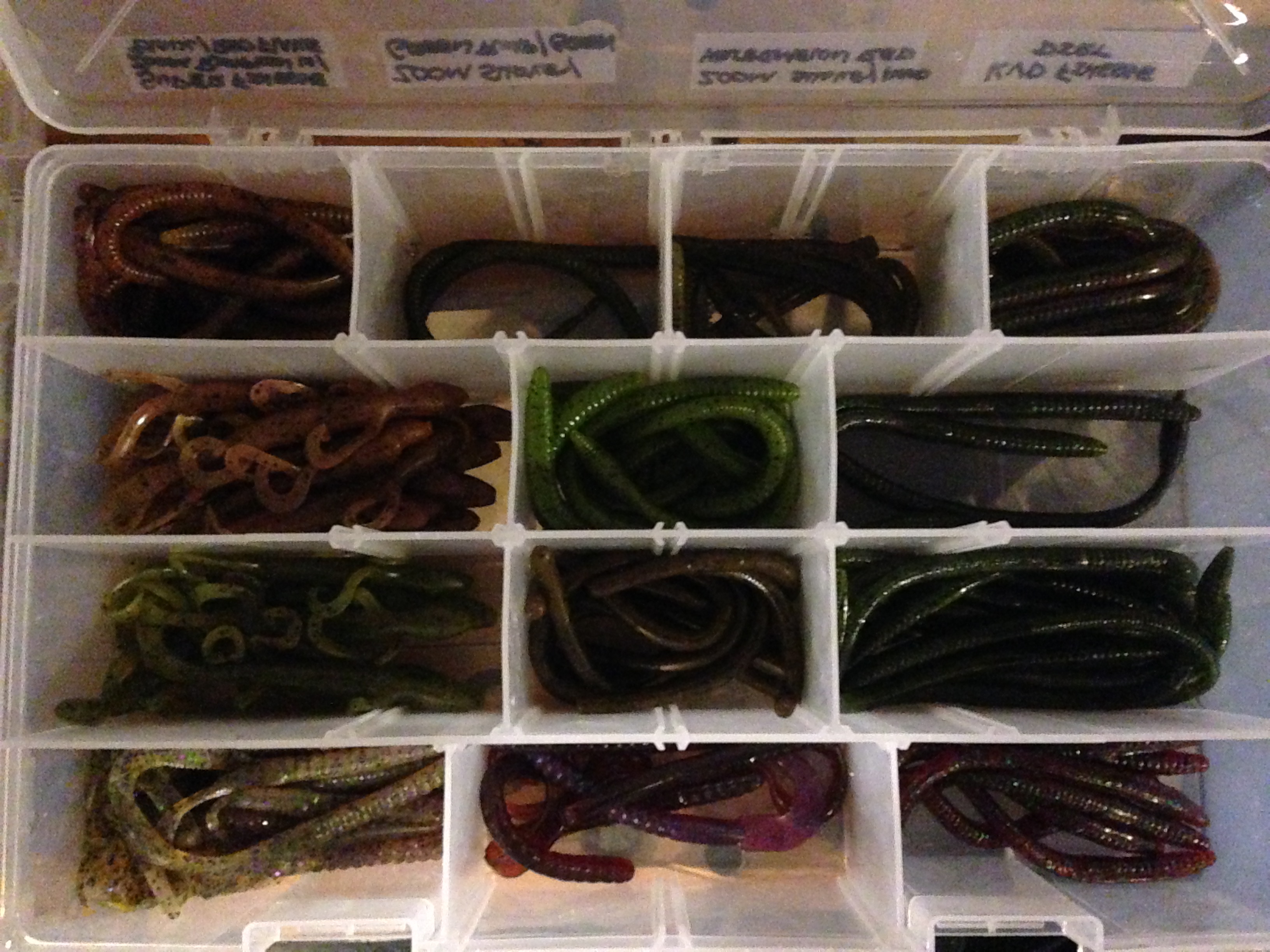 Soft plastics in bags or tackle box? - Fishing Tackle - Bass Fishing Forums