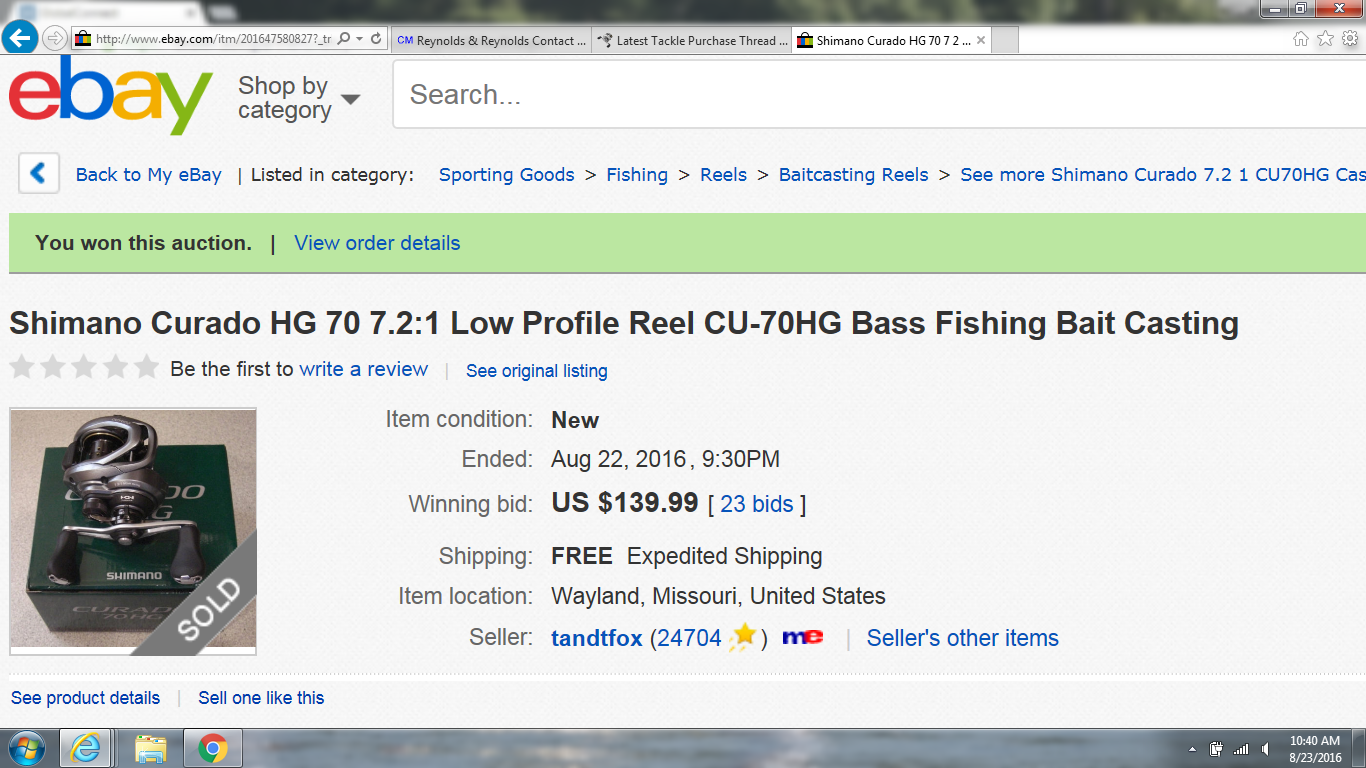 Buying reel from ? - Fishing Rods, Reels, Line, and Knots