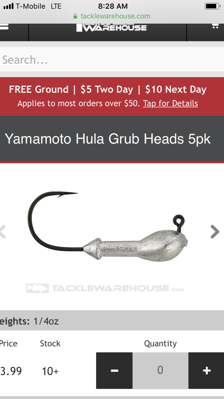 Yamamoto Double Tail Hula Grubs - what to fish them on? - Fishing Tackle -  Bass Fishing Forums