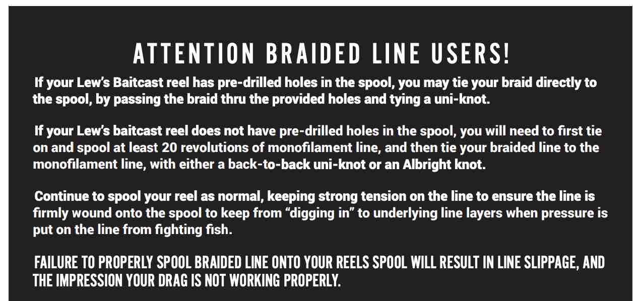 Tying Braid Directly To Spool On Baitcaster?? - Fishing Rods, Reels, Line,  and Knots - Bass Fishing Forums