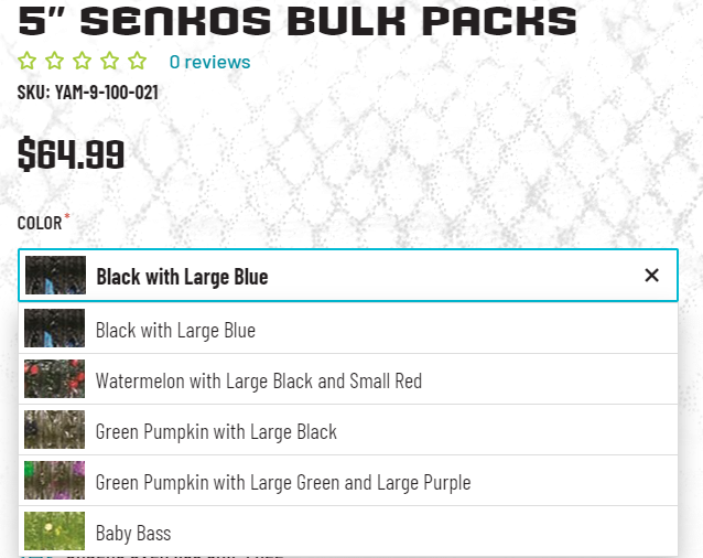 Senko colors why so many? - Fishing Tackle - Bass Fishing Forums