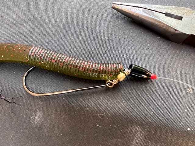 I was watching Roland Martin tips. securing a Senko worm