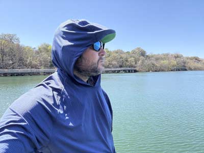 The A1A hoodie is comfortable and lightweight but offers 50+ SPF sun protection.