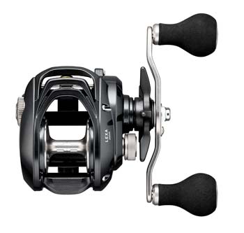 Daiwa’s Lexa 300 was recently redesigned, wrapping a low-profile design around plenty of line capacity. That creates all-day comfort while fishing your biggest baits. Photo courtesy of Daiwa