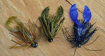 Jigs are perfect for March bass fishing. They work in a variety of situations, allowing you to keep pace with prespawn bass as they swim to shallow water from deep spots. Photo by Pete M. Anderson