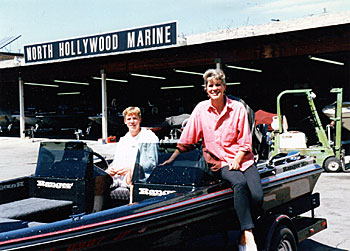 March 23,1988 we picked up our new boat. I towed for the first time and we followed Rick Hawkins to Lake Piru to learn the ropes and go fishing!