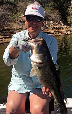 Carol Martens with a whopper of a bass!