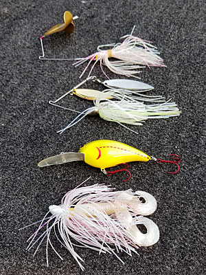 Five Lures for Fishing Falling Water