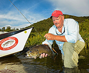 Brian Shumaker guides on the Susquehanna and Juniata rivers in central Pennsylvania, where he spends the most time chasing smallmouth bass with flies. Photo courtesy of Brian Shumaker.