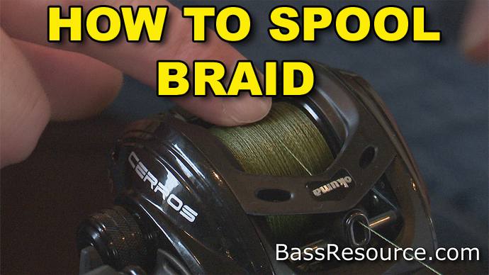 How To Spool Braid On A Baitcaster, Video