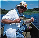 Fly fishing for bass