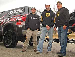 Terry Scroggins and Gerald Swindle, along with Carhartt College B.A.S.S. National Champion Matt Lee
