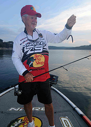 Stacey King relies on a Neko rig to tempt highly pressured bass with a different look.