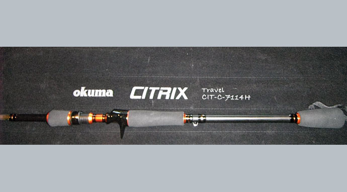 Black Okumas Citrix Three Piece Lightweight Travel Rods 