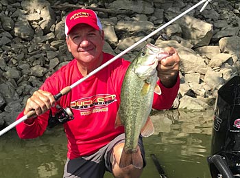 The power of the Ned rig lies in the sheer numbers of bass that it catches. Fish it on the right outfit — rod, reel, line and lure — and you’ll catch even more smallmouth, largemouth and spotted bass wherever they swim. Photo courtesy of Mike DelVisco