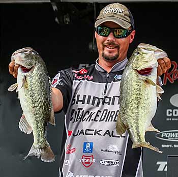 Crankbaits are a favorite choice of Major League Fishing Tackle Warehouse Pro Circuit angler Alex Davis when he targets prespawn bass. They allow him to cover water quickly and effectively fish a variety of covers and structure. Photo courtesy of MLF / Photo by Kyle Wood