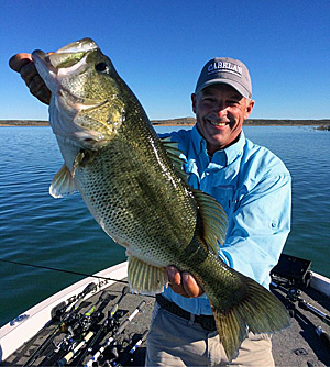 Sight fishing for spawning bass has played a large role in Clark Wendlandt’s professional fishing career. The key to being successful at it, he said, is seeing the big picture — conditions — and small picture — individuality of each bass. Photo courtesy Clark Wendlandt