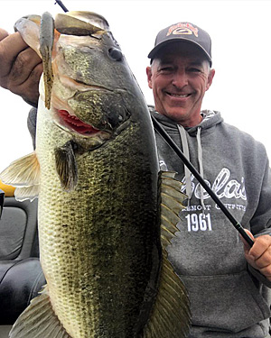 Many bass anglers rotate through lures, looking for the one that will trigger a strike from a spawning bass. FLW Tour pro Clark Wendlant does the opposite. He sticks with a Texas-rigged tube, repeatedly presenting it until a bass becomes agitated and strikes. Photo courtesy Clark Wendlandt
