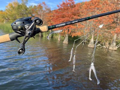 The Alabama Rig is one of the best ways to imitate a school of baitfish, and it works exceptionally well when the water is cold.