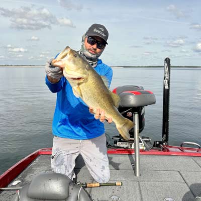 There are plenty of opportunities to catch bass from the back deck of the boat.