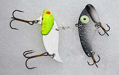 If your blade bait lacks a snap or split ring at the line tie, add one before it’s fished. It makes a durable connection unlikely to fail and helps your lure create more action. Photo by Pete M. Anderson