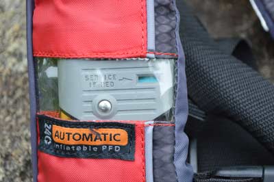 Inflatable life jackets should be inspected and recharged.