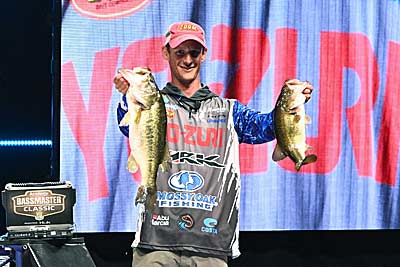 Buzzbaits are a three-season lure for Bassmaster Elite Series angler Brandon Cobb. He starts casting one once the water warms to 53 degrees in the spring and doesn’t stop until it falls to that point in fall. Photo courtesy of B.A.S.S. / Chris Brown