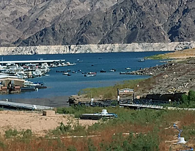 Lake Mead's Calville Bay where we launched.