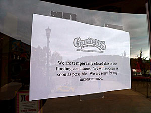 Flooded businesses