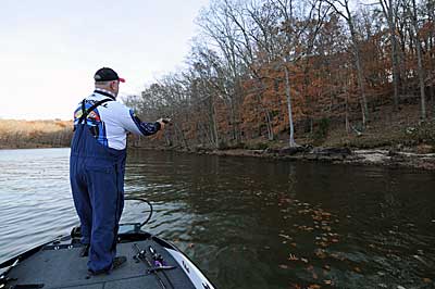 When the leaves start dropping on the water in the fall, Chris Randell knows it’s time to throw his buzz bait.