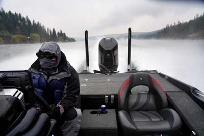 The face mask on the Reaper Hoodie is perfect for running full speed in cold conditions.