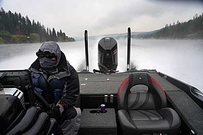 Dressing for the occasion is vital to staying warm on the water during winter.