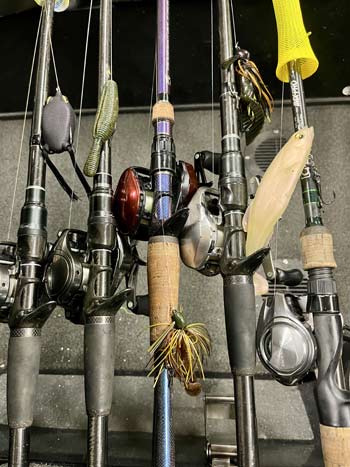 Sticking with your confidence lures and bringing a handful of versatile rod-and-reel combos will keep things simple and let you fish several different techniques.