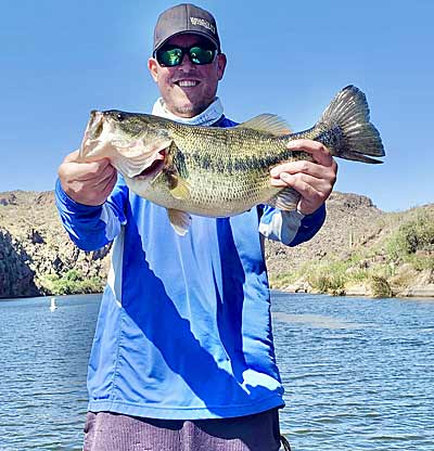 Clifford Kinney catches big bass on crankbaits all summer long.