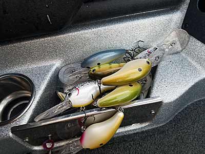 Deep-diving crankbaits come in an array of colors and are excellent tools for deep water fishing in the summer months.