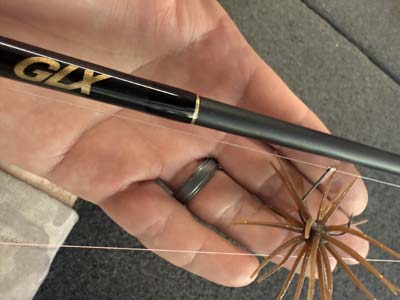 An easy way to fish these baits is on a drop-shot rig. Use a hook with a slightly larger gap than you would for standard finesse worms.