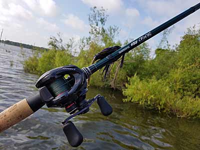 A jig is one of the best tools for fishing flooded bushes during high water situations.