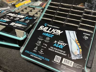 The Ballistix Hangr is a brilliant idea that keeps your crankbaits organized without allowing the treble hooks to get tangled with other baits.
