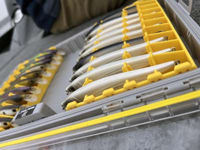 The Plano EDGE jerkbait box keeps your baits nice and neatly organized.