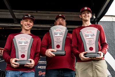 Trevor Wilburn and Kagen Hill of Century High School in Illinois have won the 2023 Strike King Bassmaster High School Series at Lay lake presented by Academy Sports + Outdoors with 19 pounds, 5 ounces. 