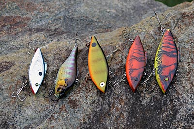 Matching the hatch and fishing situation is easy with lipless crankbaits, which are sold in a variety of colors and sizes. (Photo by Pete M. Anderson)