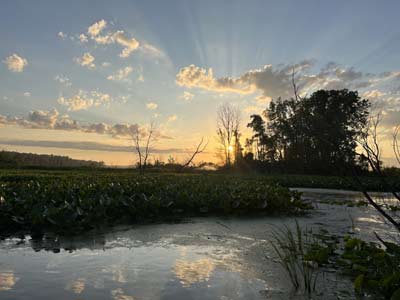 It's hard to beat a sunrise or sunset on the water, and it can be your best chance to catch the most fish of the day in July.