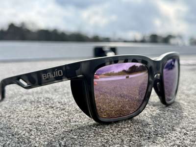 The shields on the sides of these sunglasses make a huge difference, letting you see more of what's underneath the surface.